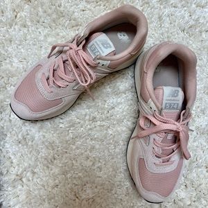 Women’s New Balance PINK 574 Stacked Sneaker
